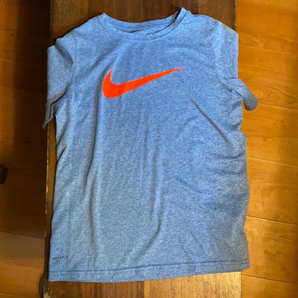 lrg blue boys nike short sleeve graphic tshirt